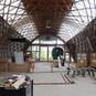 Gridshell structure at Weald and Downland Living Museum