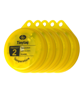 New Tinytag Transit 2 TG-4080-X5 multipack, 5 pack of yellow TG-4080 data loggers