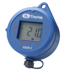 Blue data logger with display, Tinytag View 2