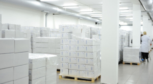 Temperature monitoring in a pharmaceutical warehouse