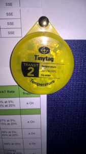 Tinytag Transit 2 data logger monitoring thermal comfort and energy efficiency
