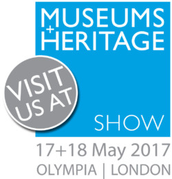 Visit us at the museums and heritage show, 17-18 May 2017, Olympia, London