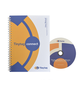 Tinytag Explorer Connect software CD and manual