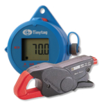 Tinytag View 2 data logger with digital display and chauvin arnoux current clamp