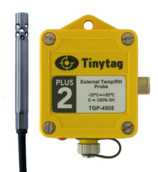 TGP-4505 Tinytag Plus 2 external temp/rh probe data logger - top view